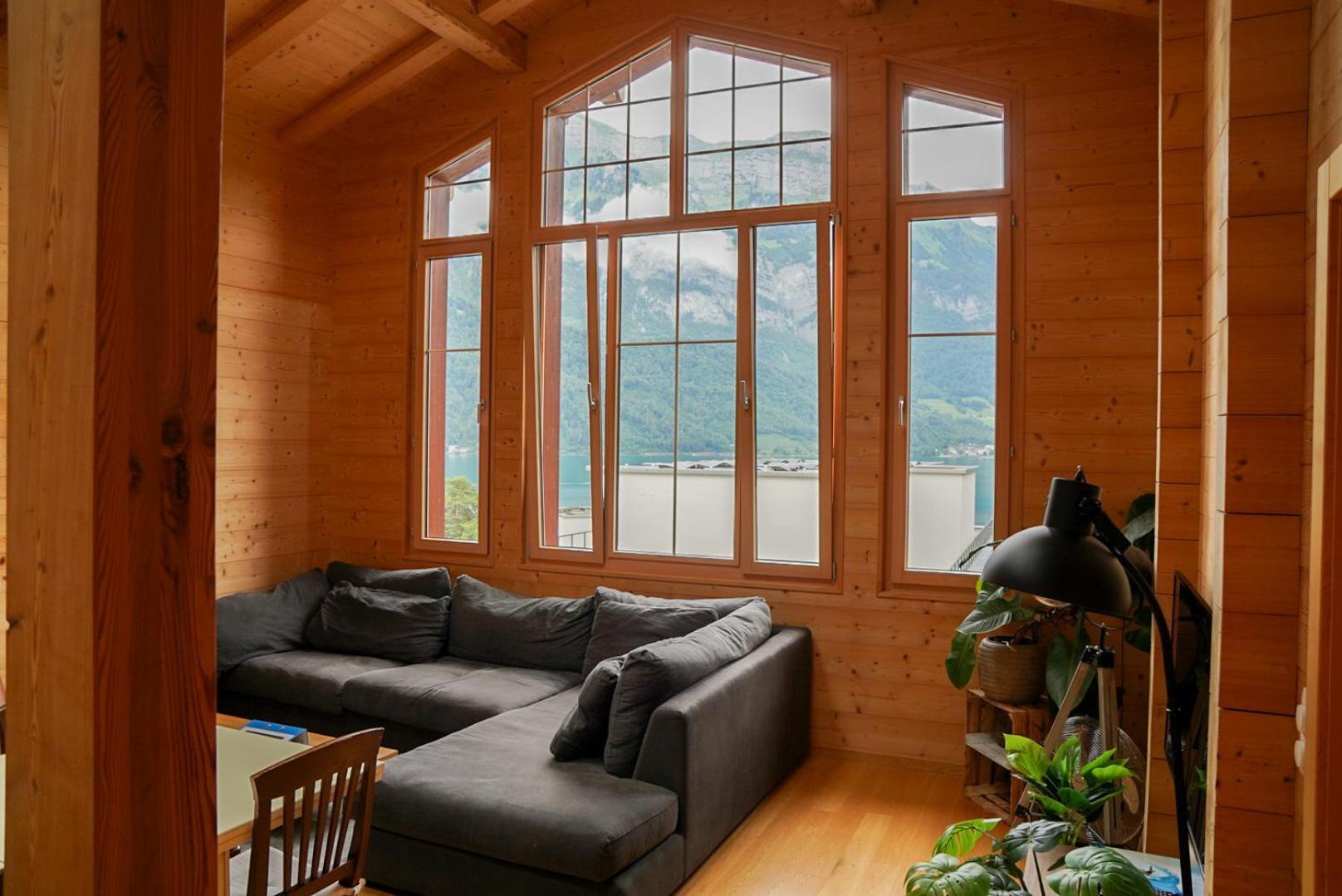 Doodle'S Amazing Chalet -Walensee - Flumserberg - Churfirsten - Heidiland - Pool - Sauna مولس المظهر الخارجي الصورة