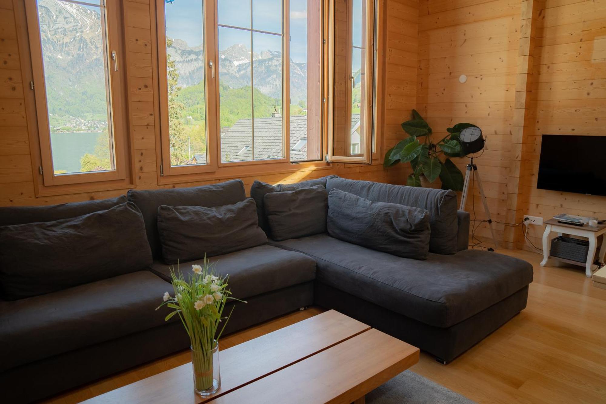 Doodle'S Amazing Chalet -Walensee - Flumserberg - Churfirsten - Heidiland - Pool - Sauna مولس المظهر الخارجي الصورة