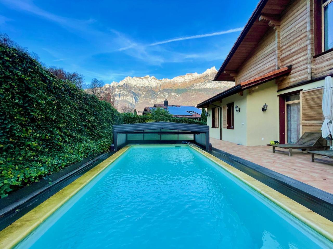 Doodle'S Amazing Chalet -Walensee - Flumserberg - Churfirsten - Heidiland - Pool - Sauna مولس المظهر الخارجي الصورة