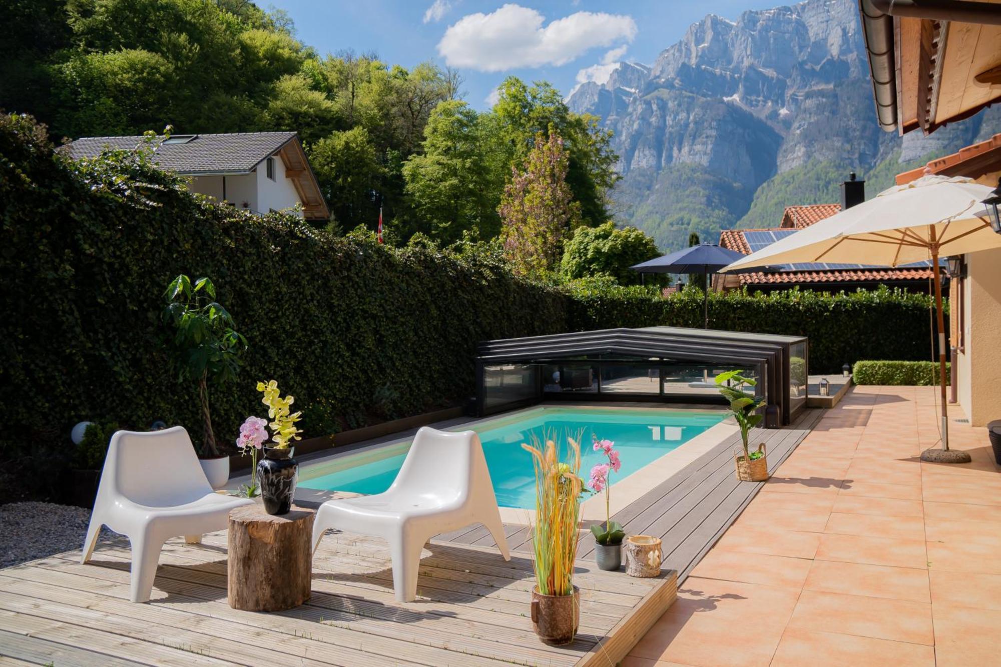 Doodle'S Amazing Chalet -Walensee - Flumserberg - Churfirsten - Heidiland - Pool - Sauna مولس المظهر الخارجي الصورة